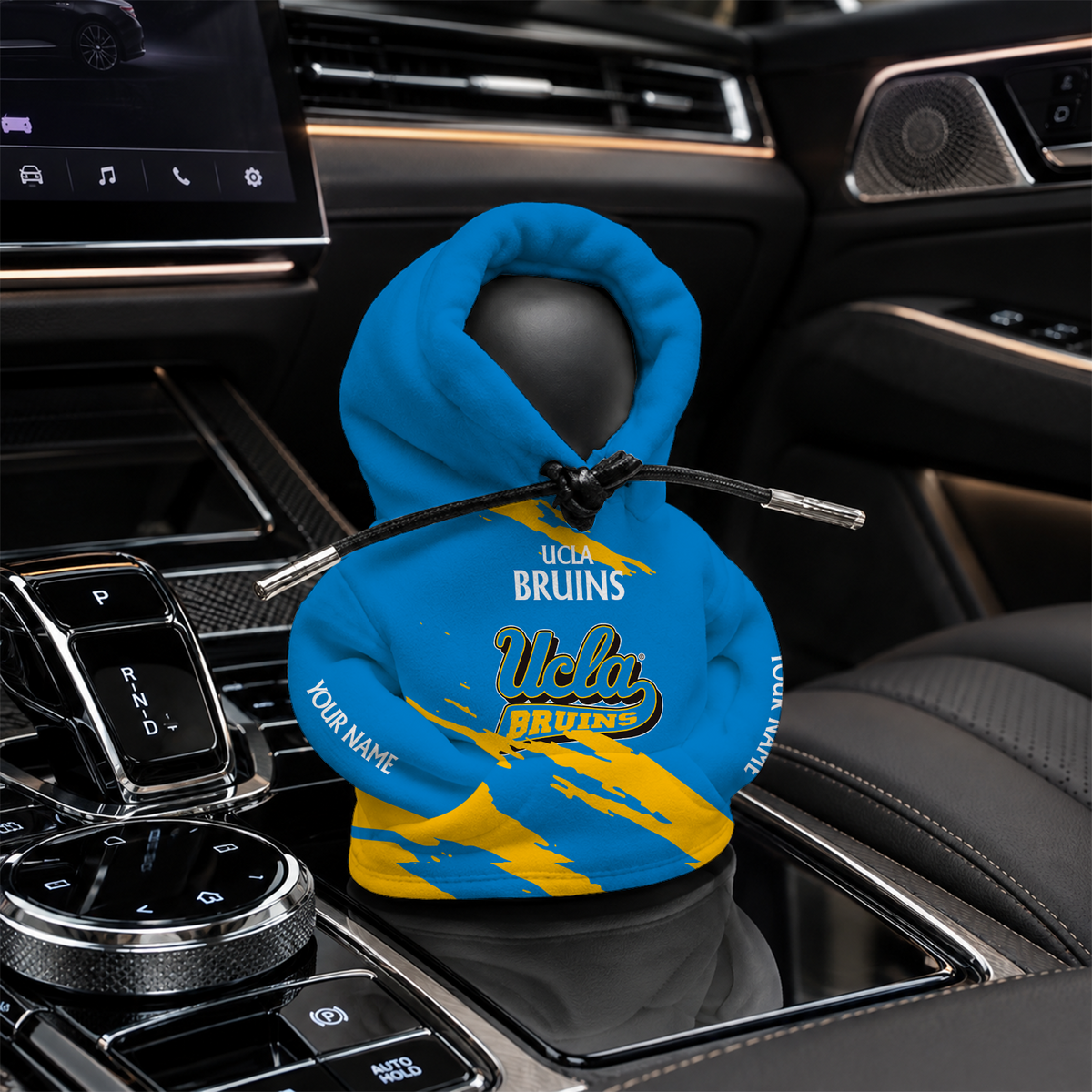 [FAN FAVORITE] NEW CUSTOMIZED NCAA CWS24 UCB UCLA BRUINS AUTOMOTIVE HOODIE SHIFT KNOB COVER