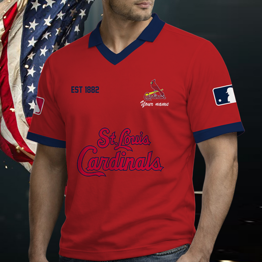 [FLASH SALE] NEW CUSTOMIZED MLB24 SLC ST. LOUIS CARDINALS POLO SHIRT