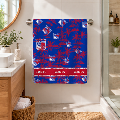 [SUPER SALE] NEW CUSTOMIZED NHL24 NYR NEW YORK RANGERS BEACH TOWEL