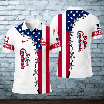 [FLASH SALE] NEW CUSTOMIZED MLB24 SLC ST. LOUIS CARDINALS POLO SHIRT