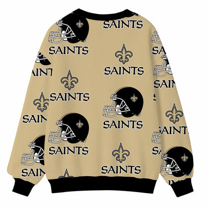 [SPECIAL OFFER] NEW CUSTOMIZED NFL24 NOS NEW ORLEANS SAINTS CARDIGAN