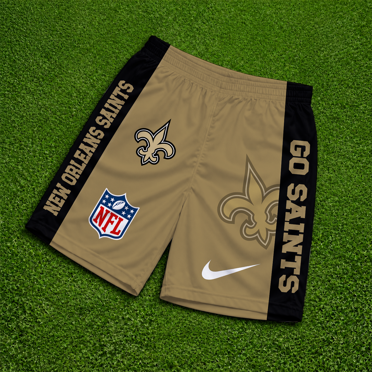 [SPECIAL OFFER] NEW CUSTOMIZED NFL24 NOS NEW ORLEANS SAINTS SHORT PANTS