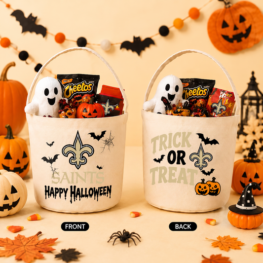 [SPECIAL OFFER] NEW CUSTOMIZED NFL24 NOS NEW ORLEANS SAINTS HALLOWEEN BASKET