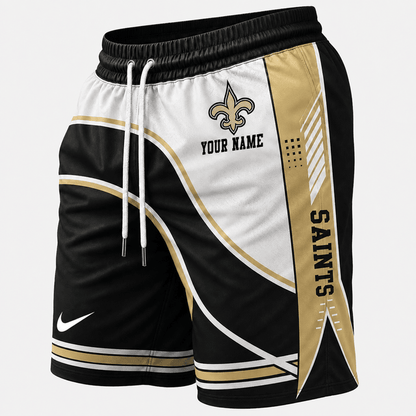 [SPECIAL OFFER] NEW CUSTOMIZED NFL24 NOS NEW ORLEANS SAINTS SHORT PANTS