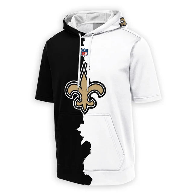 [SPECIAL OFFER] NEW CUSTOMIZED NFL24 NOS NEW ORLEANS SAINTS SHORT SLEEVE HOODIE T-SHIRT
