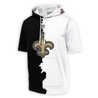 [SPECIAL OFFER] NEW CUSTOMIZED NFL24 NOS NEW ORLEANS SAINTS SHORT SLEEVE HOODIE T-SHIRT