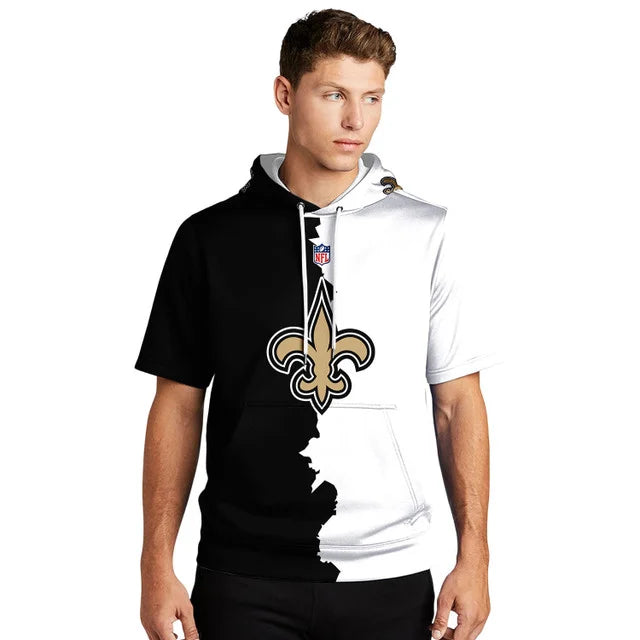 [SPECIAL OFFER] NEW CUSTOMIZED NFL24 NOS NEW ORLEANS SAINTS SHORT SLEEVE HOODIE T-SHIRT
