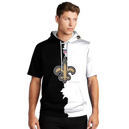 [SPECIAL OFFER] NEW CUSTOMIZED NFL24 NOS NEW ORLEANS SAINTS SHORT SLEEVE HOODIE T-SHIRT
