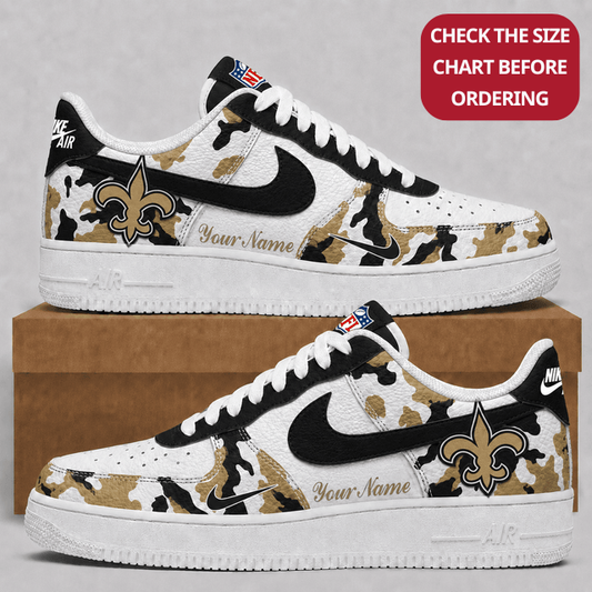 [SPECIAL OFFER] NEW CUSTOMIZED NFL24 NOS NEW ORLEANS SAINTS AF1 SHOES