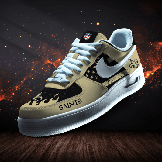LIMITED EDITION - NEW CUSTOMIZED NFL24 NOS NEW ORLEANS SAINTS AF1 SNEAKERS
