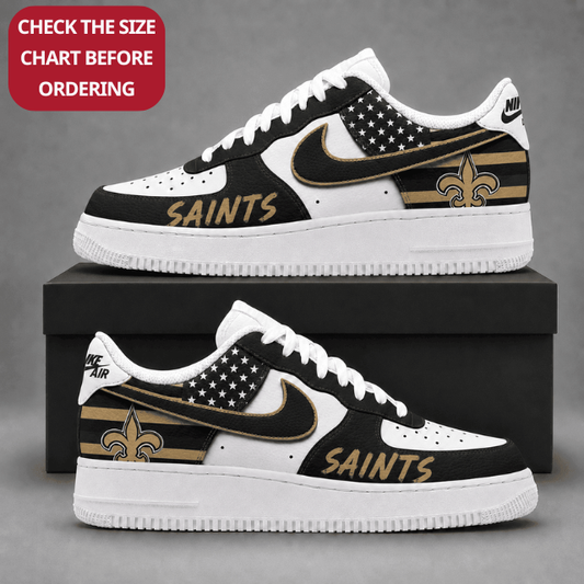 [SPECIAL OFFER] NEW CUSTOMIZED NFL24 NOS NEW ORLEANS SAINTS AF1 SHOES