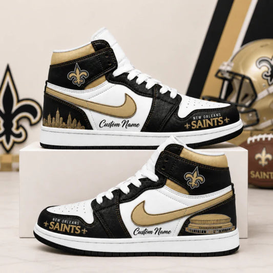 [SPECIAL OFFER] NEW CUSTOMIZED NFL24 NOS NEW ORLEANS SAINTS AIR JORDAN 1