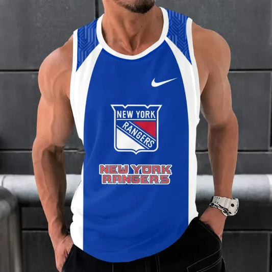 [SUPER SALE] NEW CUSTOMIZED NHL24 NYR NEW YORK RANGERS UNISEX TANK TOP