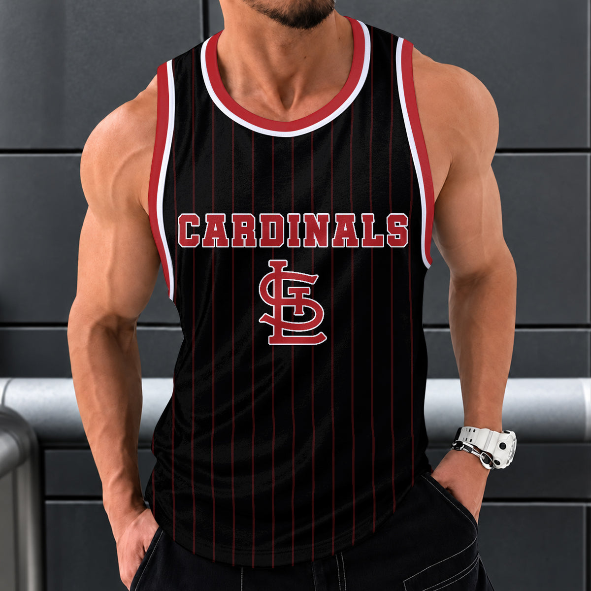 [FLASH SALE] NEW CUSTOMIZED MLB24 SLC ST. LOUIS CARDINALS UNISEX TANK TOP