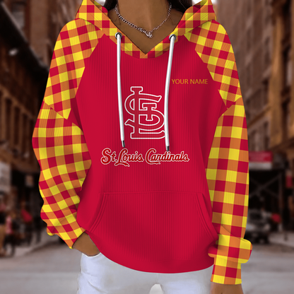 [FLASH SALE] NEW CUSTOMIZED MLB24 SLC ST. LOUIS CARDINALS RIBBED HOODIE & SWEATSHIRT