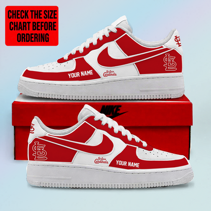 [FLASH SALE] NEW CUSTOMIZED MLB24 SLC ST. LOUIS CARDINALS AF1 SHOES