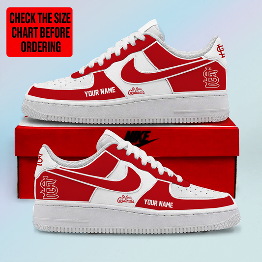 [FLASH SALE] NEW CUSTOMIZED MLB24 SLC ST. LOUIS CARDINALS AF1 SHOES