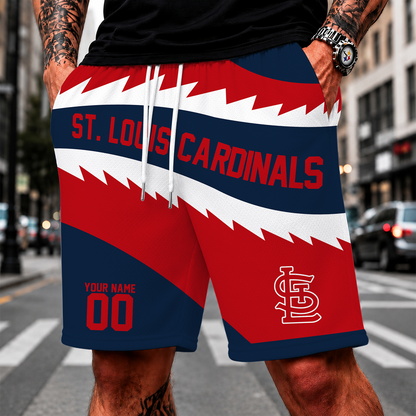 [FLASH SALE] NEW CUSTOMIZED MLB24 SLC ST. LOUIS CARDINALS SHORT PANTS