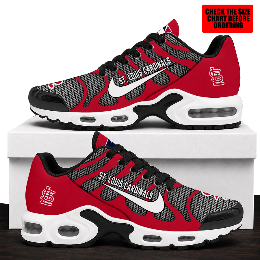 [FLASH SALE] NEW CUSTOMIZED MLB24 SLC ST. LOUIS CARDINALS AIR MAX PLUS SNEAKERS