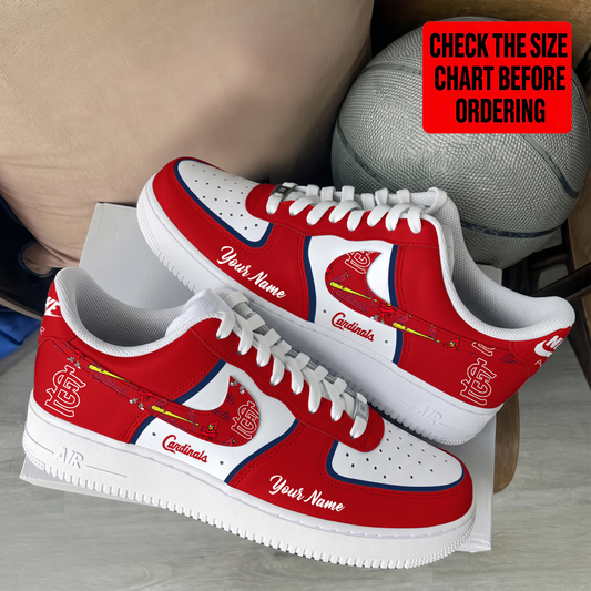 [FLASH SALE] NEW CUSTOMIZED MLB24 SLC ST. LOUIS CARDINALS AF1 SHOES