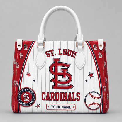 [FLASH SALE] NEW CUSTOMIZED MLB24 SLC ST. LOUIS CARDINALS LEATHER HANDBAG
