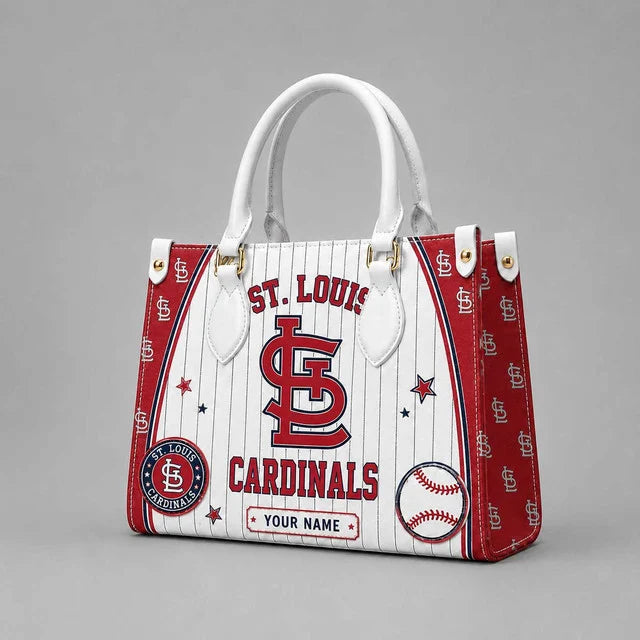 [FLASH SALE] NEW CUSTOMIZED MLB24 SLC ST. LOUIS CARDINALS LEATHER HANDBAG