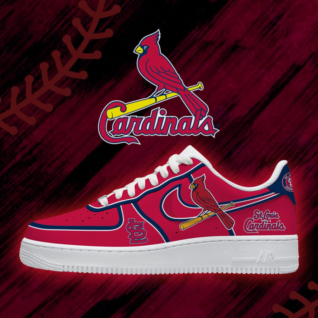 [FLASH SALE] NEW CUSTOMIZED MLB24 SLC ST. LOUIS CARDINALS AF1 SHOES