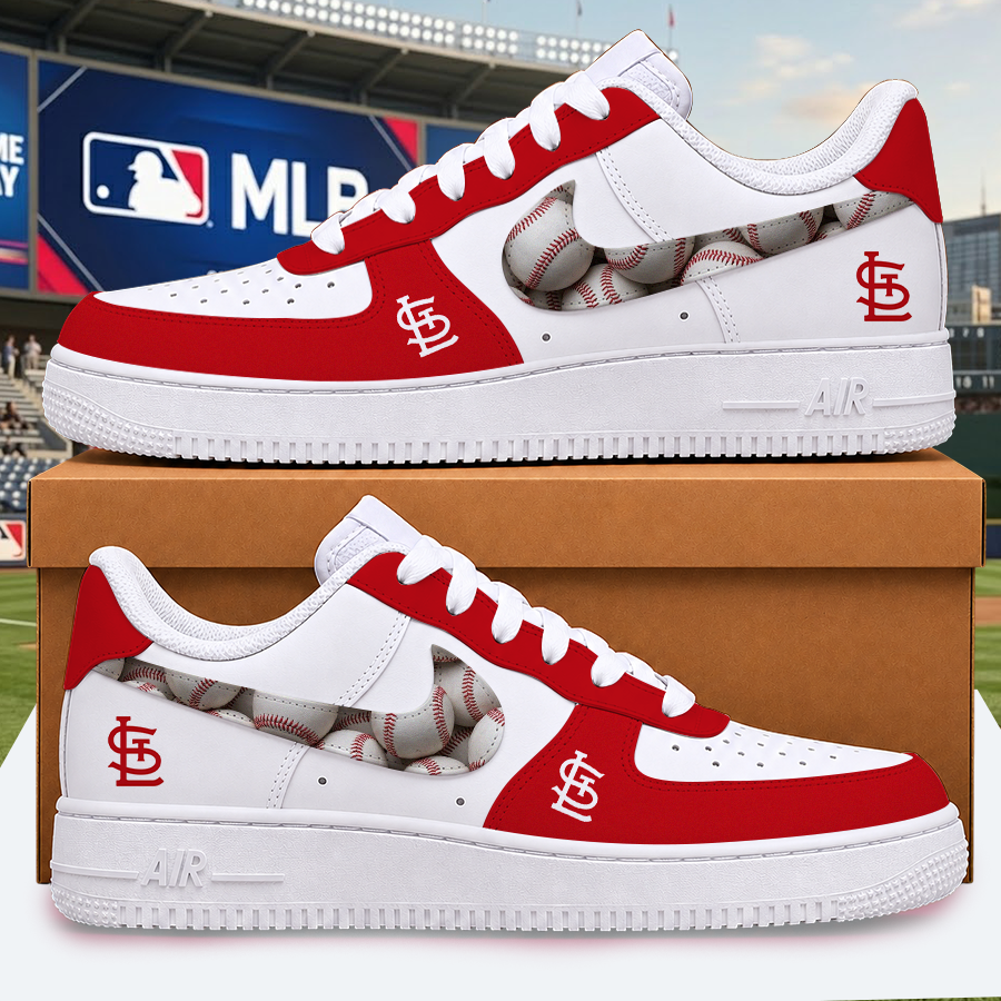 [FLASH SALE] NEW CUSTOMIZED MLB24 SLC ST. LOUIS CARDINALS AF1 SHOES