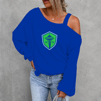 [FAN EXCLUSIVE] NEW CUSTOMIZED MLS24 SSF SEATTLE SOUNDERS FC DROP SHOULDER SWEATSHIRT
