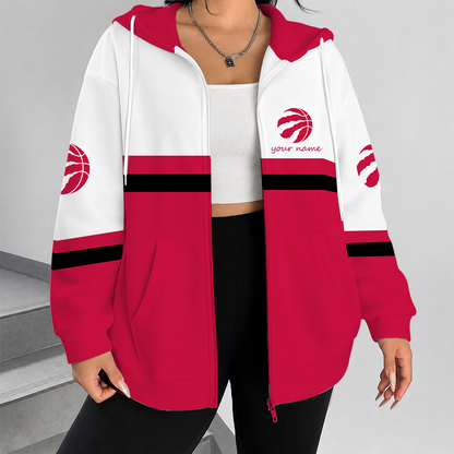 [HOT DEAL] NEW CUSTOMIZED NBA24 TRA TORONTO RAPTORS ZIP HOODIE