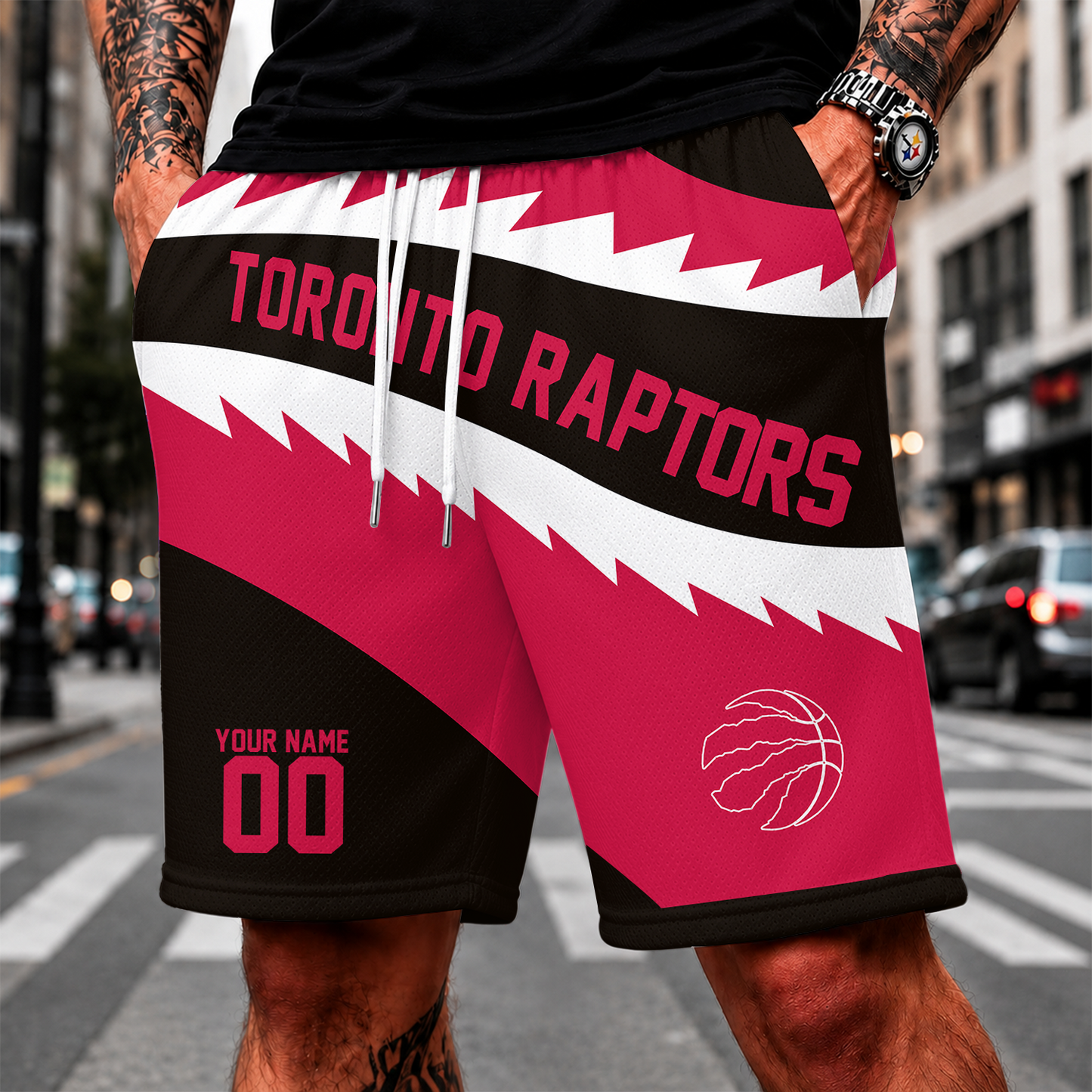 [HOT DEAL] NEW CUSTOMIZED NBA24 TRA TORONTO RAPTORS SHORT PANTS