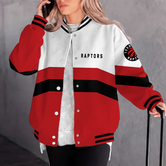 [HOT DEAL] NEW CUSTOMIZED NBA24 TRA TORONTO RAPTORS BASEBALL JACKET, SATIN VARSITY JACKET