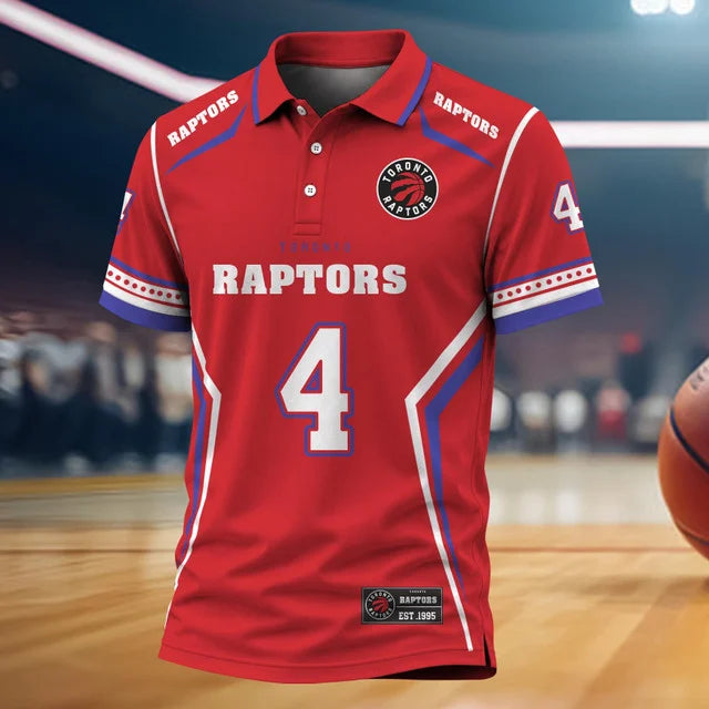 [HOT DEAL] NEW CUSTOMIZED NBA24 TRA TORONTO RAPTORS POLO SHIRT
