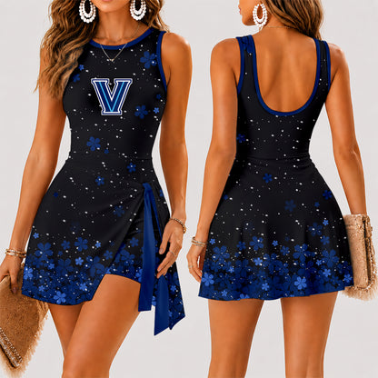 [FAN FAVORITE] NEW CUSTOMIZED NCAA MAM24 VIW VILLANOVA WILDCATS WOMEN'S SUMMER SKORT DRESS