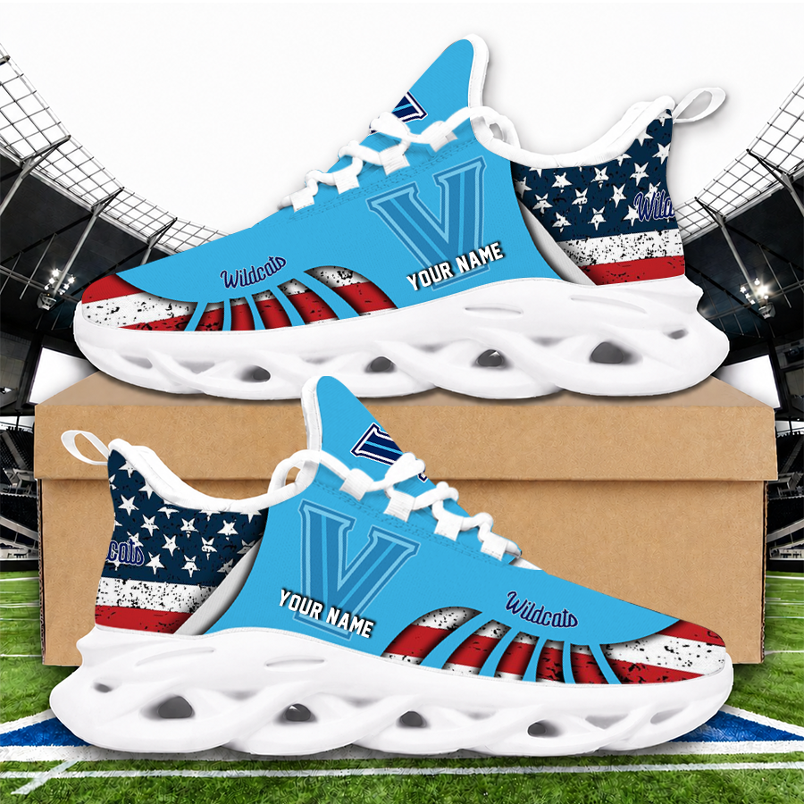 [FAN FAVORITE] NEW CUSTOMIZED NCAA MAM24 VIW VILLANOVA WILDCATS STRAPPY UNISEX CLUNKY SNEAKERS