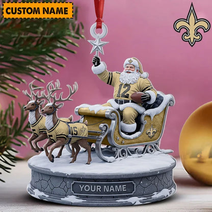 [SPECIAL OFFER] NEW CUSTOMIZED NFL24 NOS NEW ORLEANS SAINTS CHRISTMAS ACRYLIC ORNAMENT