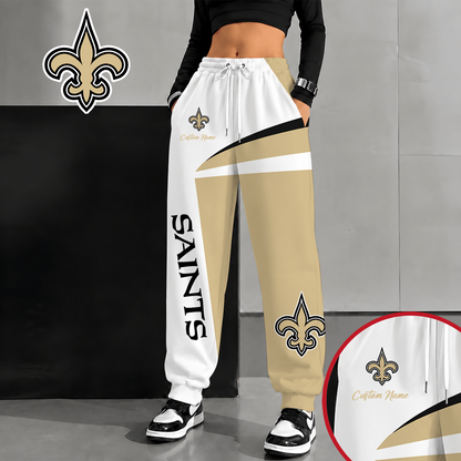[SPECIAL OFFER] NEW CUSTOMIZED NFL24 NOS NEW ORLEANS SAINTS SWEATPANTS