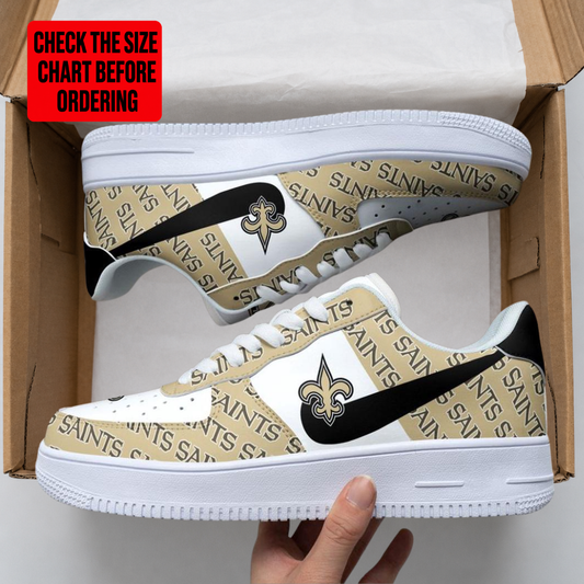 [SPECIAL OFFER] NEW CUSTOMIZED NFL24 NOS NEW ORLEANS SAINTS AF1 SHOES