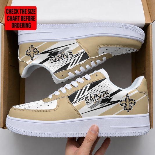 [SPECIAL OFFER] NEW CUSTOMIZED NFL24 NOS NEW ORLEANS SAINTS AF1 SNEAKERS