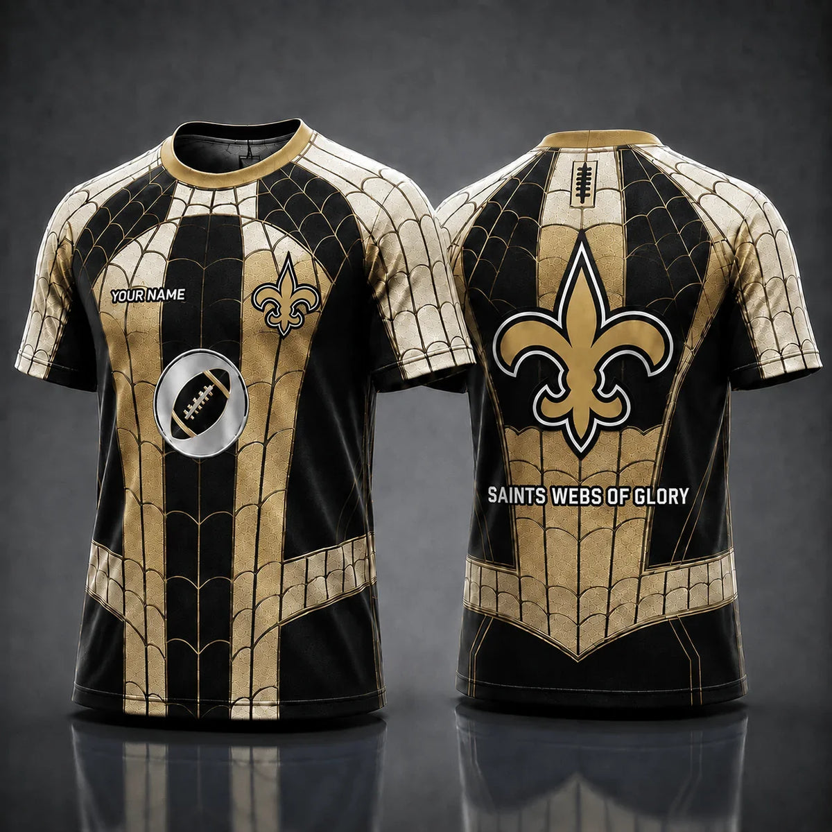 [SPECIAL OFFER] NEW CUSTOMIZED NFL24 NOS NEW ORLEANS SAINTS x SPIDER T-SHIRT, HOODIE & ZIP HOODIE