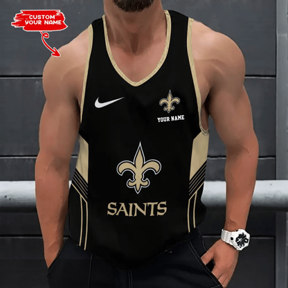 LIMITED EDITION - NEW CUSTOMIZED NFL24 NOS NEW ORLEANS SAINTS UNISEX TANK TOP
