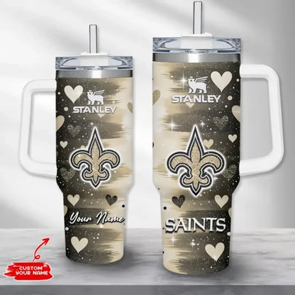 [SPECIAL OFFER] NEW CUSTOMIZED NFL24 NOS NEW ORLEANS SAINTS HALLOWEEN  40OZ TUMBLER