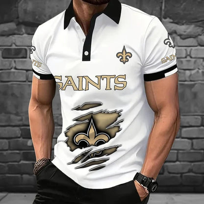 [SPECIAL OFFER] NEW CUSTOMIZED NFL24 NOS NEW ORLEANS SAINTS POLO SHIRT