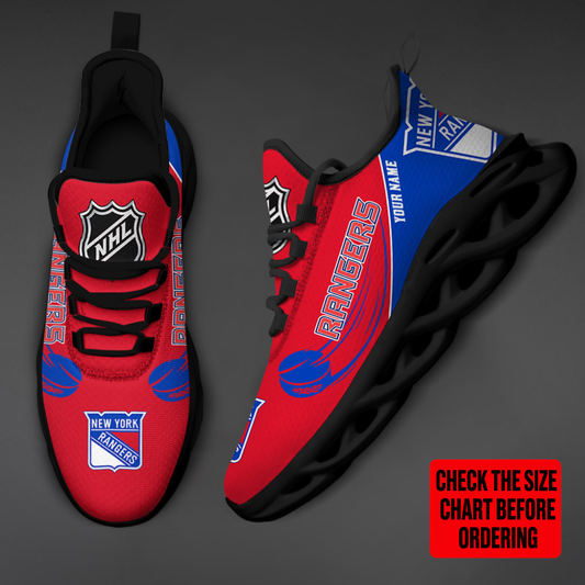 [SUPER SALE] NEW CUSTOMIZED NHL24 NYR NEW YORK RANGERS CLUNKY SNEAKERS