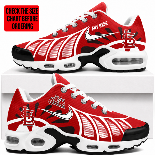 [FLASH SALE] NEW CUSTOMIZED MLB24 SLC ST. LOUIS CARDINALS AIR MAX PLUS SNEAKERS