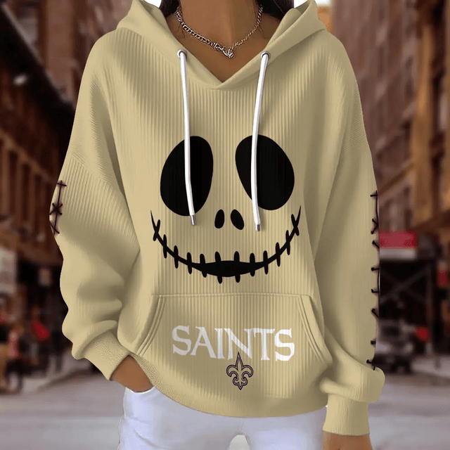 [SPECIAL OFFER] NEW CUSTOMIZED NFL24 NOS NEW ORLEANS SAINTS RIBBED HOODIE & SWEATSHIRT
