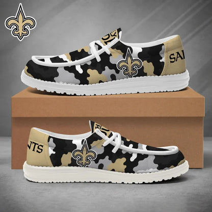[SPECIAL OFFER] NEW CUSTOMIZED NFL24 NOS NEW ORLEANS SAINTS LOAFER SHOES