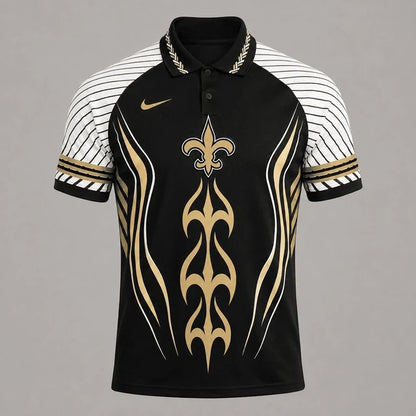 [SPECIAL OFFER] NEW CUSTOMIZED NFL24 NOS NEW ORLEANS SAINTS POLO SHIRT