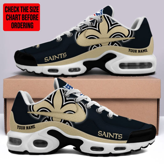 [SPECIAL OFFER] NEW CUSTOMIZED NFL24 NOS NEW ORLEANS SAINTS AIR MAX PLUS SNEAKERS