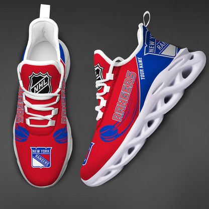 [SUPER SALE] NEW CUSTOMIZED NHL24 NYR NEW YORK RANGERS CLUNKY SNEAKERS